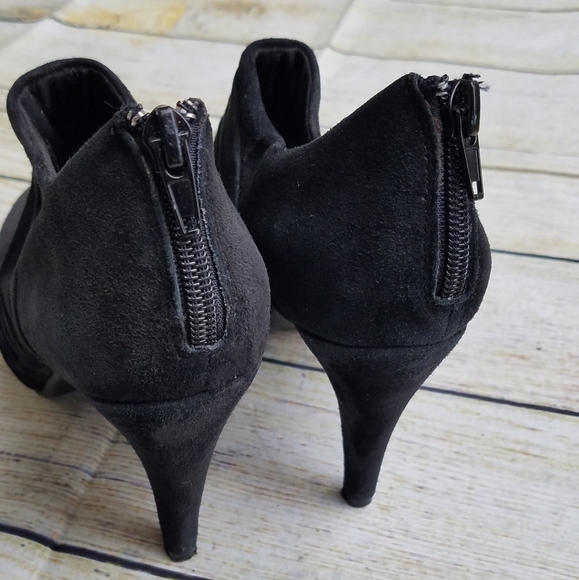 Me too black suede labella14 booties sz 8 - Picture 5 of 8